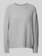 Jake*s Casual Regular Fit Pullover mit Woll-Anteil in Silber Melange, ...