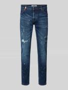 2Y Studios Slim Fit Jeans im 5-Pocket-Design Modell 'JUAN' in Jeansbla...