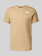 The North Face T-Shirt mit Label-Print Modell 'REDBOX' in Beige, Größe...