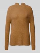 Brax Strickpullover mit Stehkragen Modell 'Lea' in Beige, Größe 34