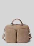 Marc O'Polo Laptoptasche aus Rindsleder in Beige, Größe 1