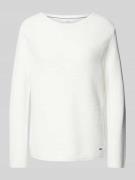 Brax Strickpullover mit Strukturmuster Modell 'Lesley' in Offwhite, Gr...