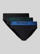 MCNEAL Slip mit Label-Bund im 3er-Pack in Black, Größe L