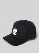 HUGO Basecap mit Label-Print Modell 'Marsel-Smokey' in Black, Größe 1