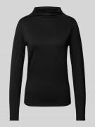 monari Regular Fit Blusenshirt mit Stehkragen in Black, Größe 40