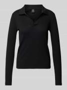 G-Star Raw Slim Fit Longsleeve mit V-Ausschnitt in Black, Größe M