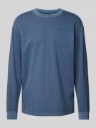G-Star Raw Longsleeve mit Label-Print in Rauchblau, Größe XXL