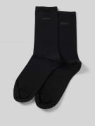 BOSS Socken mit Label-Print im 2er-Pack in Black, Größe 35-38