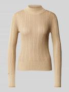 Scotch & Soda Longsleeve mit Stehkragen in Gold, Größe S