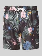 HUGO Badehose mit elastischem Bund Modell 'CALALA' in Black, Größe S