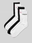 HUGO Socken mit Label-Print im 6er-Pack in Weiss, Größe 39-42