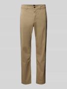 BOSS Orange Regular Fit Chino mit Gürtelschlaufen in Beige, Größe 30/3...