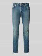 SELECTED HOMME Slim Fit Jeans im 5-Pocket-Design Modell 'LEON' in Hell...