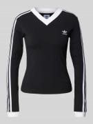 adidas Originals Longsleeve mit Label-Stitching in Black, Größe M