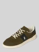 Polo Ralph Lauren Sneaker mit Logo-Stitching Modell 'AERA' in Oliv, Gr...