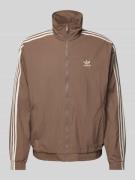 adidas Originals Trainingsjacke mit Label-Stitching in Dunkelbraun, Gr...