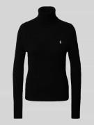 Polo Ralph Lauren Strickpullover mit Label-Stitching in Black, Größe M