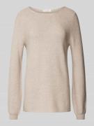 Christian Berg Woman Loose Fit Strickpullover mit Ballonärmeln in Stei...