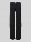 Gina Tricot Flared Jeans mit 5-Pocket-Design in Black, Größe 38