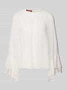 Max Mara Studio Regular Fit Seidenbluse mit gelegten Falten Modell 'ZE...