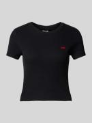 Levi's® T-Shirt mit Label-Patch in Black, Größe L