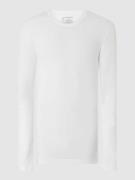 Schiesser Longsleeve mit Stretch-Anteil in Weiss, Größe L