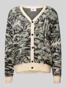 Multiply Apparel Strickjacke mit abgerundetem V-Ausschnitt in Beige, G...