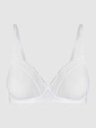 Hanro Soft-BH mit wattierten Cups Modell 'Cotton Lace Light' in Weiss,...