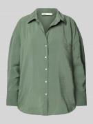 Only Hemdbluse mit Hemdkragen Modell 'ZAZIMA' in Oliv, Größe S