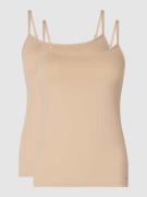 Skiny Top aus Mikrofaser im 2er-Pack Modell 'Advantage Micro' in Beige...