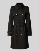 Lauren Ralph Lauren Trenchcoat mit Taillengürtel in Black, Größe L