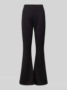 Vila Bootcut Stoffhose mit elastischem Bund Modell 'VILDE' in Black, G...