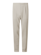 Z Zegna Bundfaltenhose mit Stretch-Anteil in Beige, Größe 56