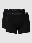 Puma Trunks mit Label-Details im 2er-Pack in Black, Größe L