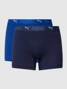 Puma Trunks mit Label-Details im 2er-Pack in Blau, Größe L