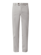 Cinque Chino mit Stretch-Anteil Modell 'Ciwood' in Silber, Größe 106