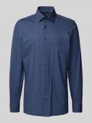 OLYMP Modern Fit Business-Hemd mit Kentkragen in Marine, Größe 44