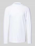 RAGMAN Longsleeve mit gerippten Abschlüssen in Weiss, Größe XXL