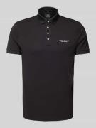 ARMANI EXCHANGE Poloshirt mit Label-Print in Black, Größe L