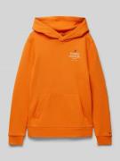 Tommy Hilfiger Teens Hoodie mit Kapuze in Orange, Größe 128