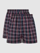 Götzburg Wäsche Boxershorts mit Label-Patch im 2er-Pack in Dunkelblau,...