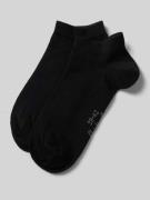 Christian Berg Woman Sneakersocken mit Label-Detail im 2er-Pack in Bla...