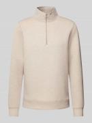 Casual Friday Sweatshirt mit Stehkragen Modell 'Sebastian' in Beige, G...