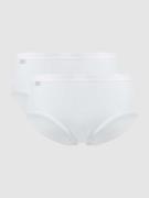 Sloggi Panty mit Stretch-Anteil im 2er-Pack Modell 'Midi' in Weiss, Gr...