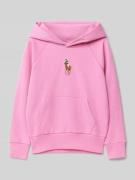 Polo Ralph Lauren Teens Oversized Hoodie mit Label-Stitching in Pink, ...