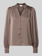 Neo Noir Hemdbluse mit Knopfleiste Modell 'Massima' in Beige, Größe 36