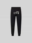 Dsquared2 Sweatpants mit Label-Print in Black, Größe L