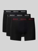 HUGO Boxershorts mit elastischem Label-Bund im 3er-Pack in Black, Größ...