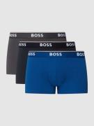 BOSS Trunks mit elastischem Logo-Bund im 3er-Pack in Royal, Größe XXL