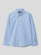 Tommy Hilfiger Kids Hemd mit Button-Down-Kragen in Bleu, Größe 104